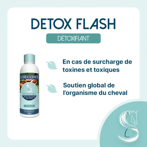 Detox Flash - Foie, Reins, organisme du cheval
