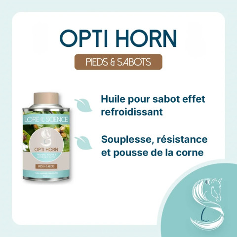 Opti Horn - Entretien sabots, nourrit et refroidit le pied