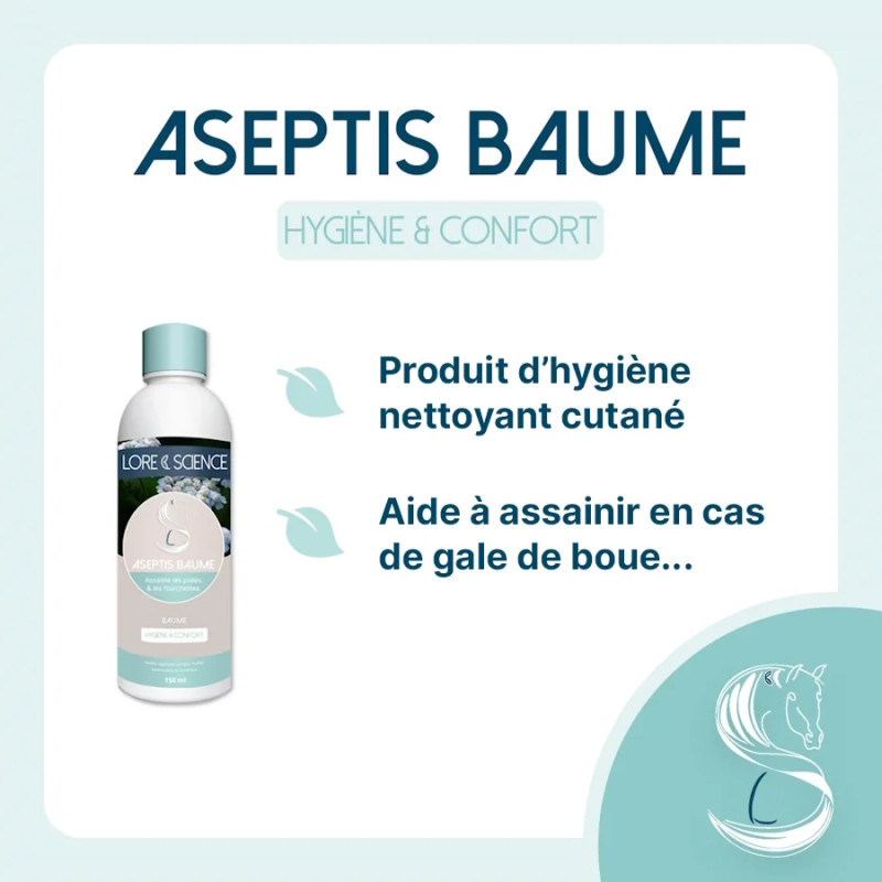 Aseptis Baume - Hygiène cutanée du cheval