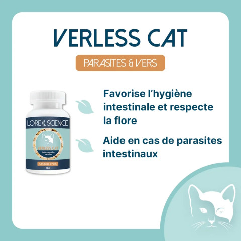 Verless Cat - Vers, parasites et intestins du chat