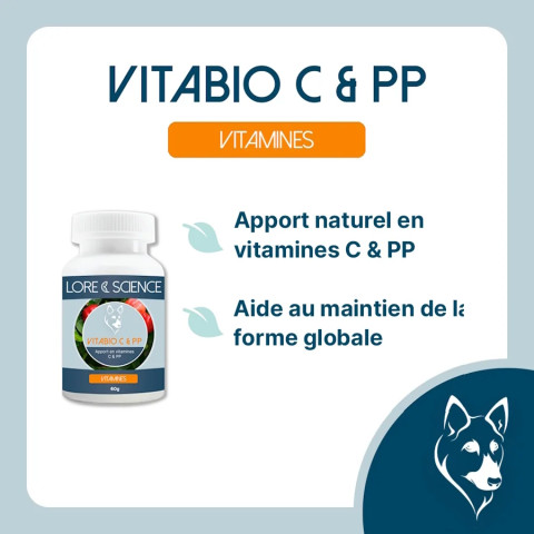 VitaBIO C & PP Dog - Vitamines C & PP pour chien