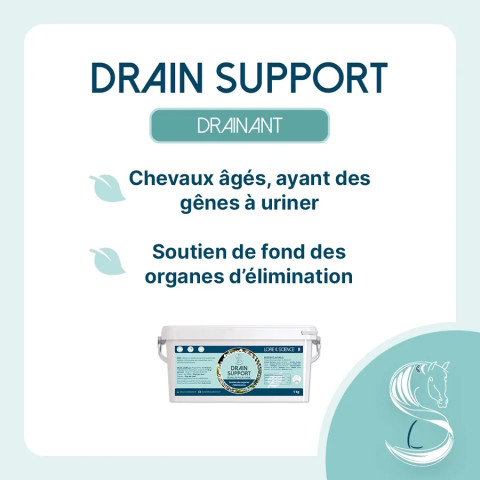 Drain Support - Soutien fonctions élimination du cheval