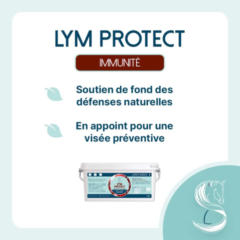 Lym Protect - Aide régulière immunité du cheval