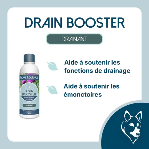 Drain Booster Dog - Soutien fonctions d'élimination du chien