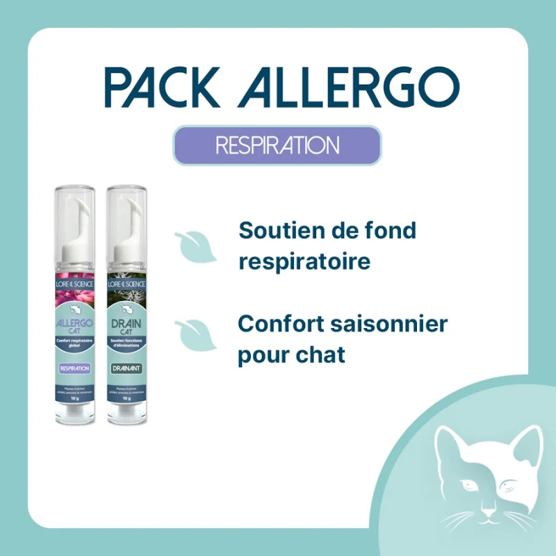 Pack Allergo - Soutien respiratoire global pour chat