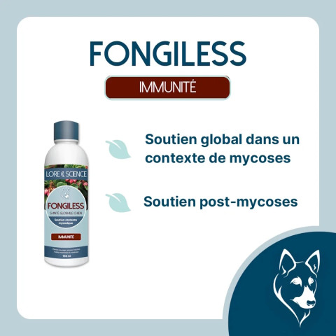 Fongiless Dog - Aide contexte mycosique pour chien