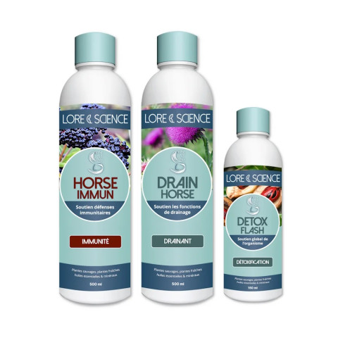 Pack Booster Santé - Soutien immunité et détox pour cheval