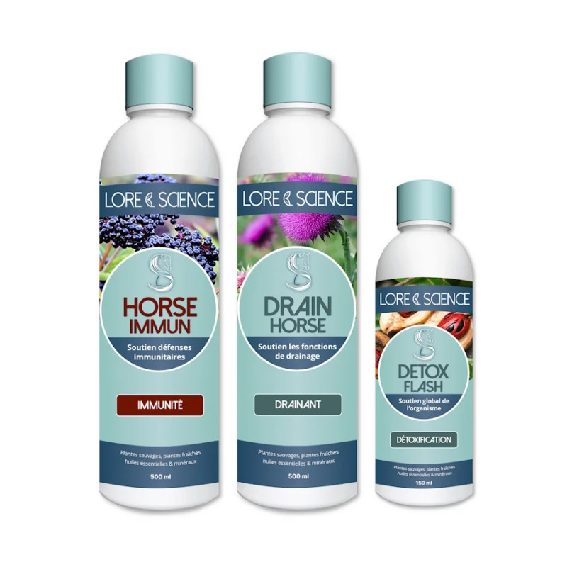 Pack Booster Santé - Soutien immunité et détox pour cheval