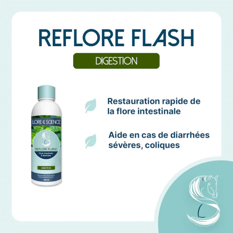 Reflore Flash - Restauration rapide flore intestinale du cheval