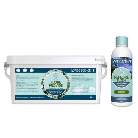 Pack Digestion - Soutien et restauration flore intestinale cheval